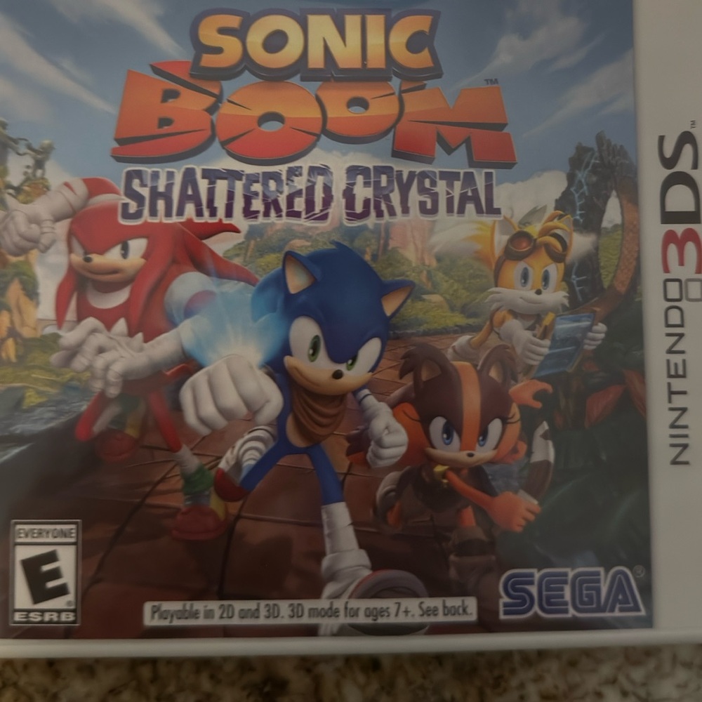 Sonic boom shattered crystal 3DS